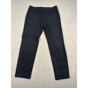 Theory Pants Women Size 32 Black Straight‎ Leg 100 % cotton